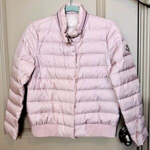 SOLD Moncler Giubbotto Violette Jacket in Light Pink size 1/S (MSRP $1200)